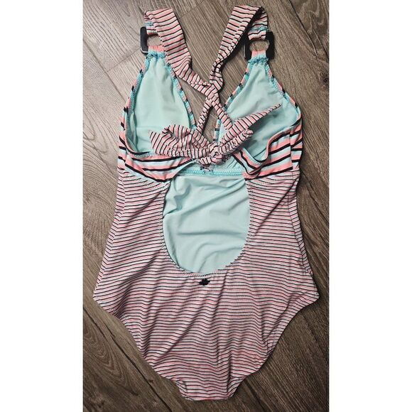 Nanette Lepore High Cut Strappy One Piece Swimsuit Women's Size Medium - Picture 2 of 4